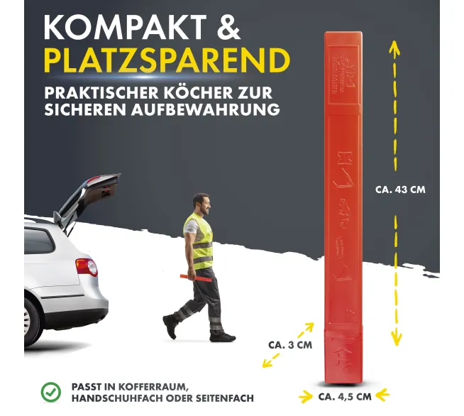 WALSER Warndreieck YD-1 für Pannenabsicherung und bessere Sichtbarkeit