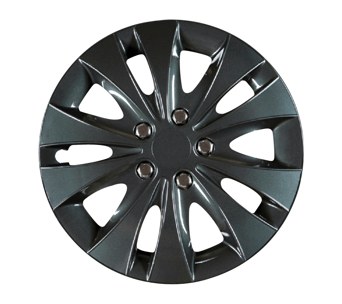 CARTREND Radzierblendenset Storm  schwarz 15 Zoll
