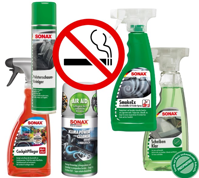 SONAX Autoaufbereitungsset für Raucher (5-teilig)