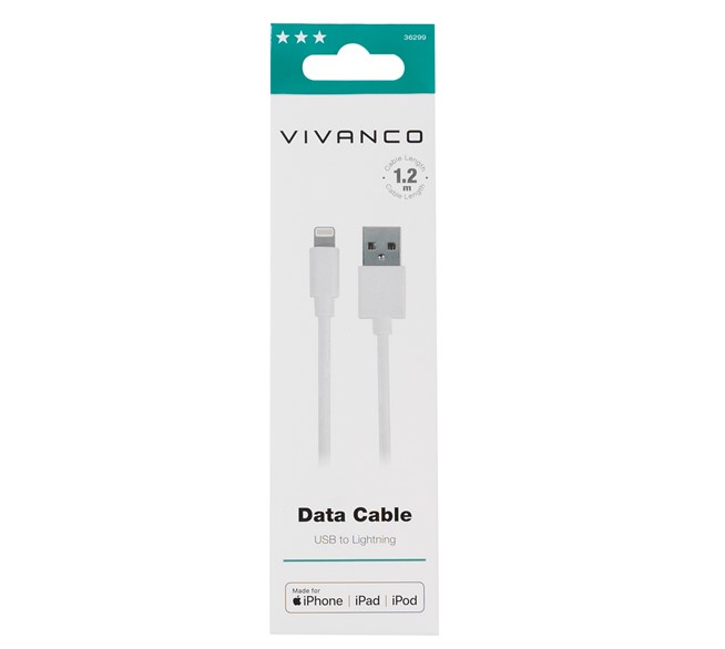 VIVANCO Datenkabel iPhone/USB