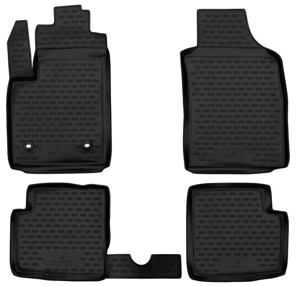 WALSER Gummimatten XTR für Fiat 500, Fiat 500C Cabriolet