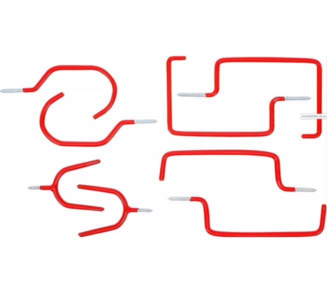 BGS TECHNIC Wand- und Decken-Schraubhaken-Sortiment 8-tlg.