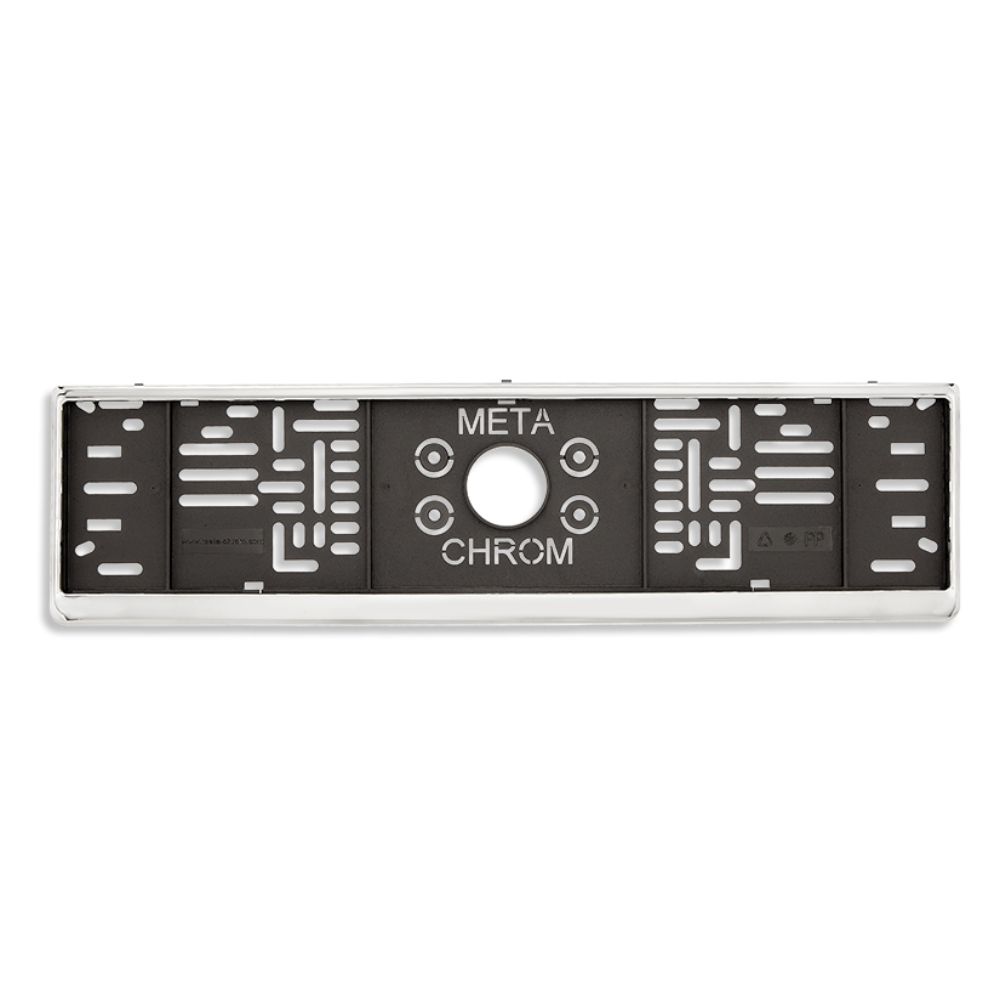 meta-chrom-kennzeichenhalter-auto-gerade-10613481 META CHROM Kennzeichenhalter Auto gerade