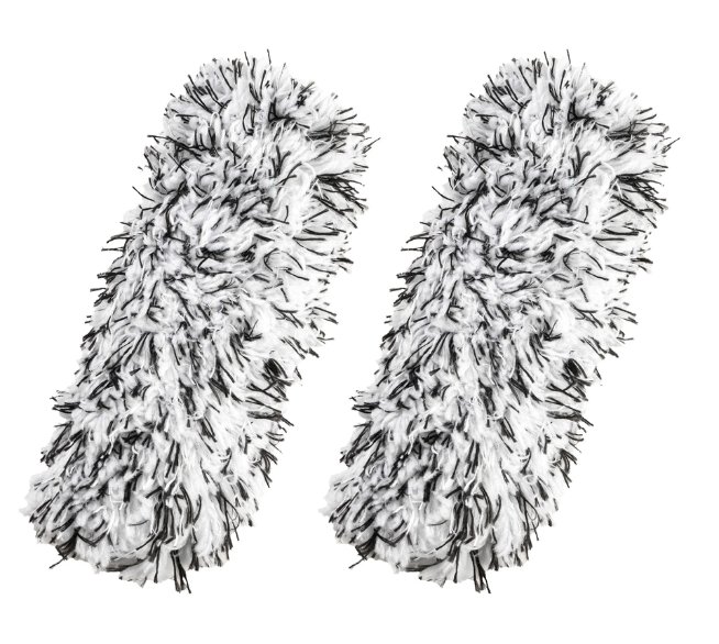 WALSER Mikrofaser Textiltuch / Bezug für Felgenbürste 37 cm, 2 Stück, schwarz-weiß WALSER Mikrofaser Textiltuch / Bezug für Felgenbürste 37 cm, 2 Stück, schwarz-weiß