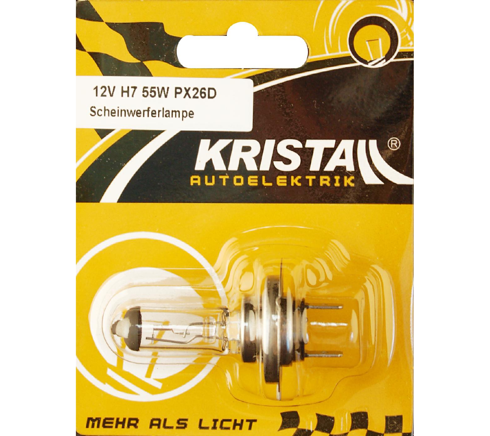 KRISTALL H7 Scheinwerferlampe 12V 55W