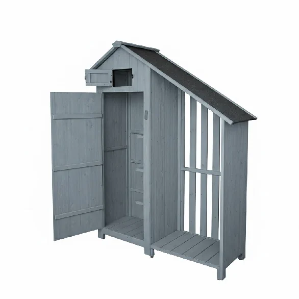 PRESTIGE Werkzeugschrank aus holz mit anbau ca 131 x 54 x 180 cm grau
