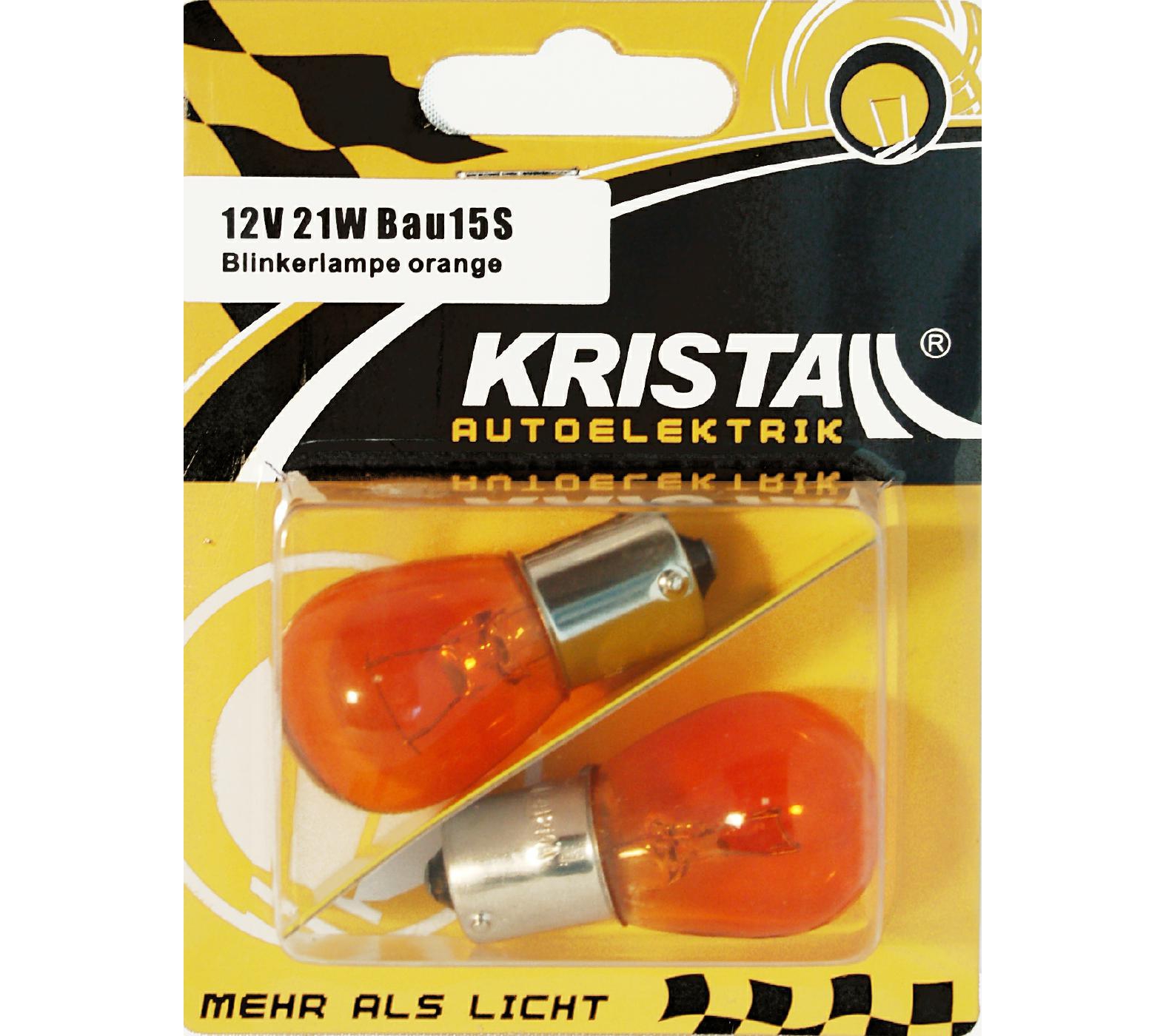 10x OSRAM PY21W Blinker-Glühbirnen Orange - 12V, 21W, BAU15s Sockel - Original