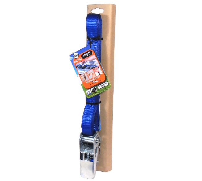 JUMBO Spanngurt mit Kantenschutz und Ratsche 25mm 5m 600kg