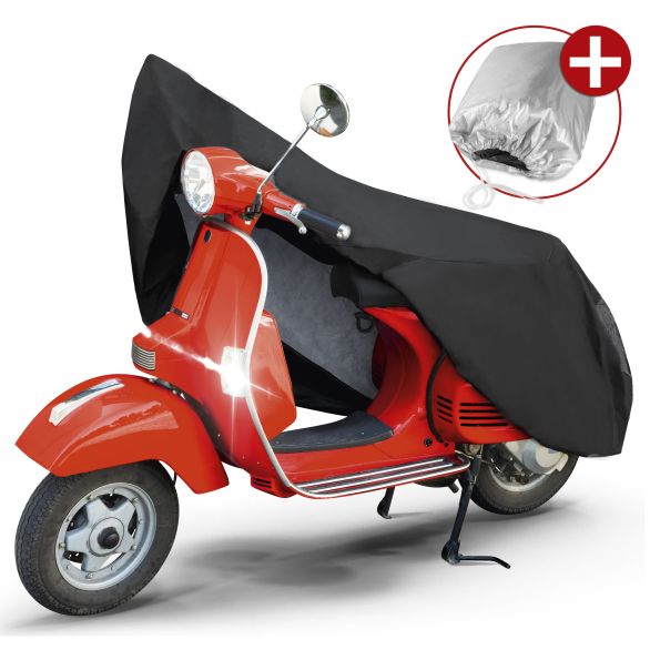 WALSER Premium Motorrad Abdeckplane S wasserdicht - 185x90x110 cm schwarz WALSER Premium Motorrad Abdeckplane S wasserdicht - 185x90x110 cm schwarz