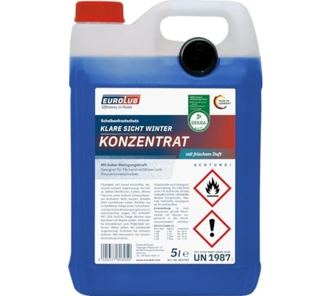 EUROLUB Klare Sicht Winter Konzentrat 5 Liter