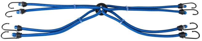 WALSER Gepäckspinne mit Haken, Spanngummi-Set, 8 Spanngurte 60 cm blau WALSER Gepäckspinne mit Haken, Spanngummi-Set, 8 Spanngurte 60 cm blau