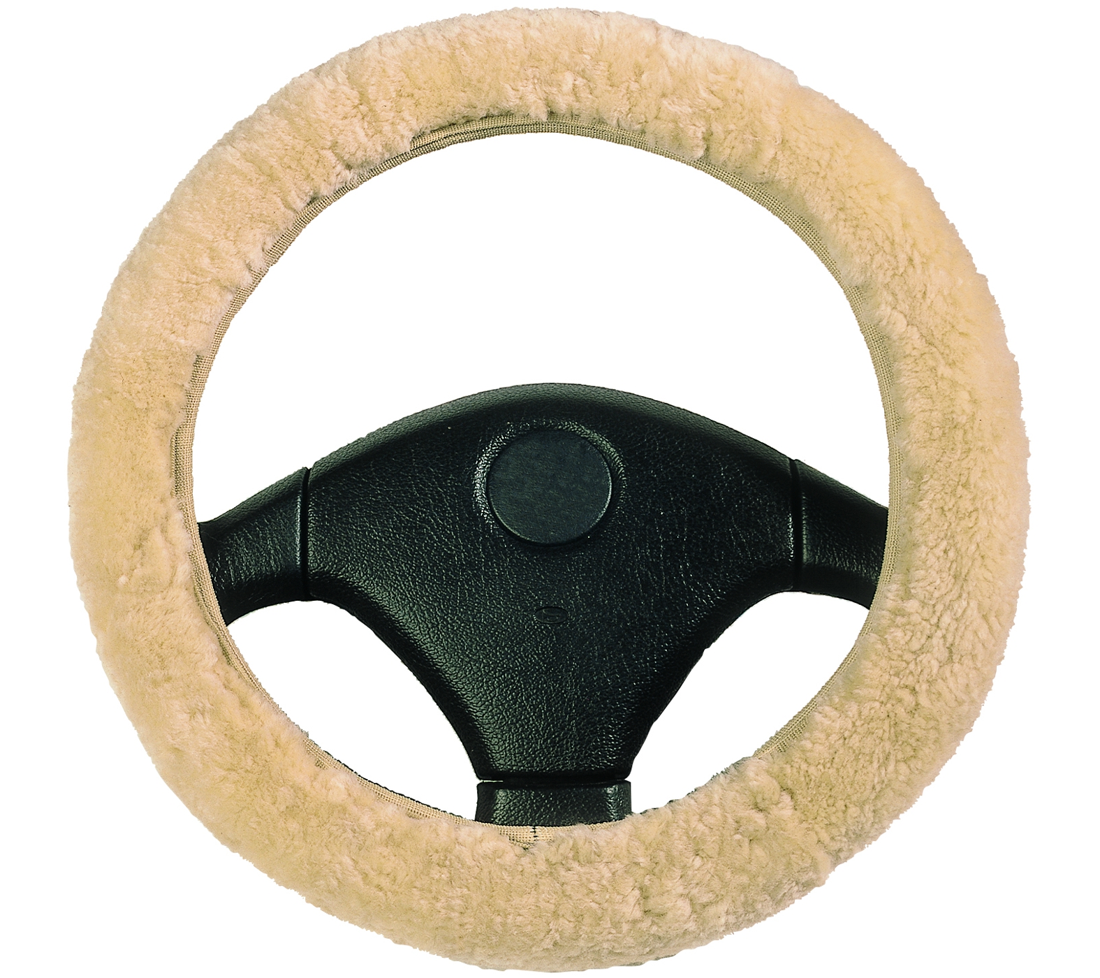 WALSER Lammfell Lenkradbezug beige