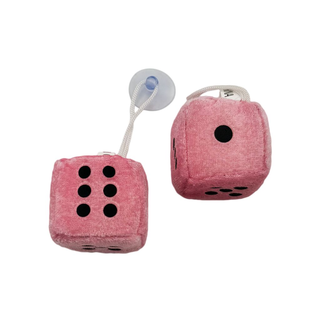 Plüschwürfel pink