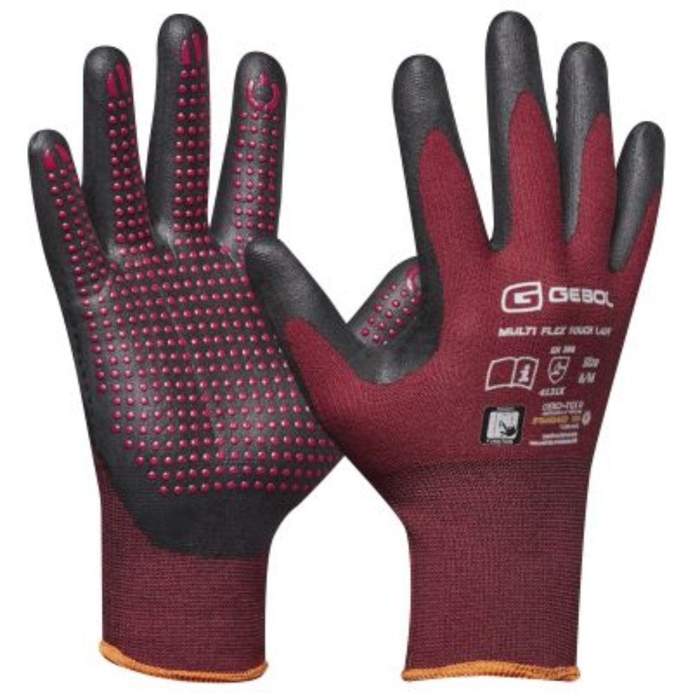 Gebol Multi Flex Cool&Touch, 1 paio di guanti da lavoro rinfrescanti da uomo con fibra termica contro il sudore, adatti al touchscreen, grip con nodi, taglia L (9 Gebol Multi Flex Cool&Touch, 1 paio di guanti da lavoro rinfrescanti da uomo con fibra termica contro il sudore, adatti al touchscreen, grip con nodi, taglia L (9