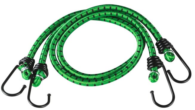 WALSER Gepäckspanner mit Haken, Spanngummi-Set, 2 Spanngurte 60 cm grün WALSER Gepäckspanner mit Haken, Spanngummi-Set, 2 Spanngurte 60 cm grün
