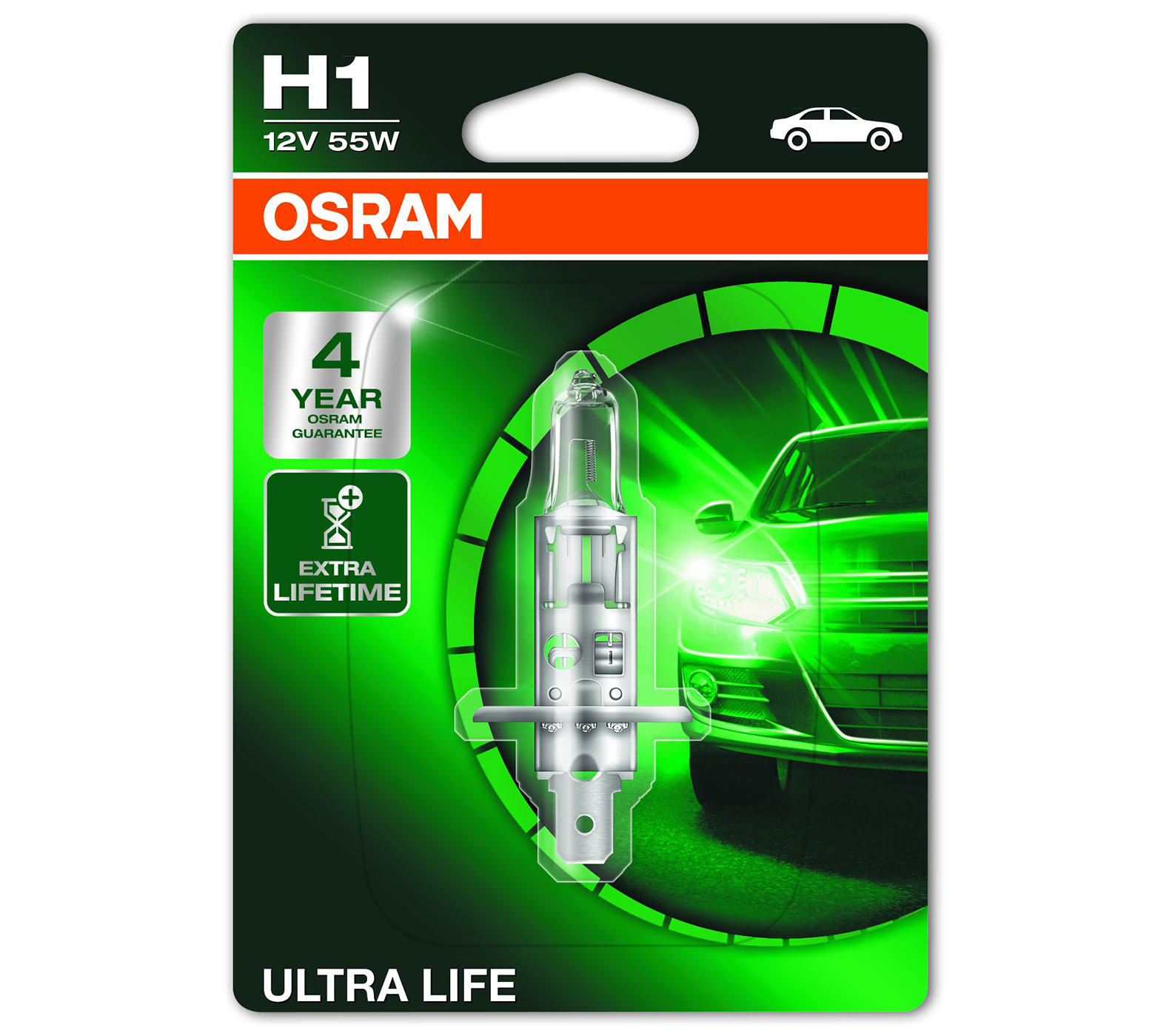 OSRAM H1 Scheinwerferlampe Ultra Life 12V 55W