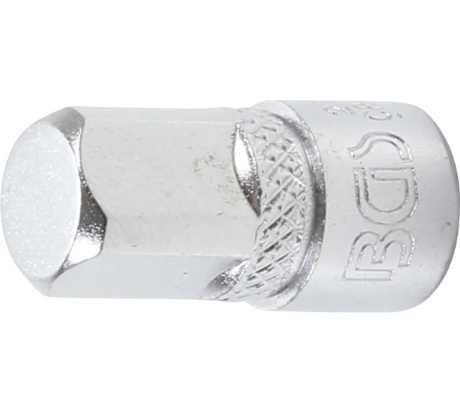 BGS technic Steckschlüssel-Adapter Innenvierkant in der Produktansicht, als Zubehör für passgenaue Verbindungen bei Montage und Reparatur.