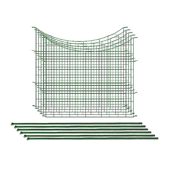 PRESTIGE Teichzaun Unterbogenset 5 Zaunelemente ca 390 x 52 cm grün