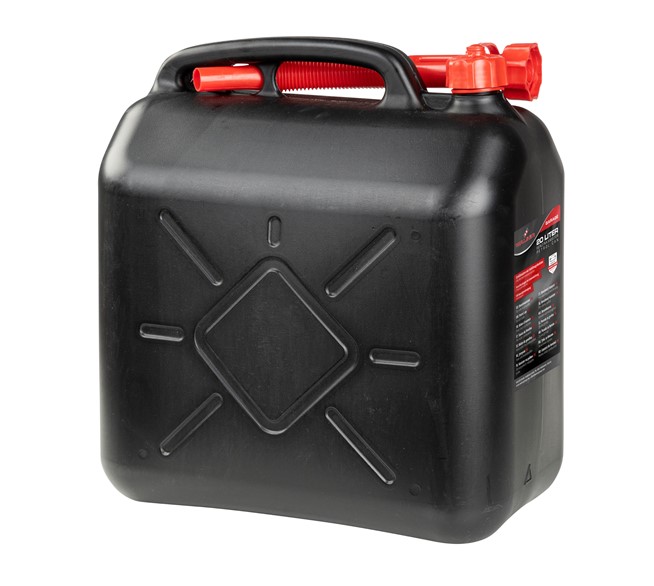 walser-benzinkanister-20-l-25598681 WALSER Benzinkanister 20 Liter, Krafstoffkanister UN-geprüft mit Sicherheitsverschluss schwarz/rot