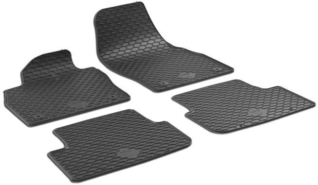 WALSER Gummimatten DirtGuard für Seat Ibiza V, Seat Arona, VW Polo, Audi A1