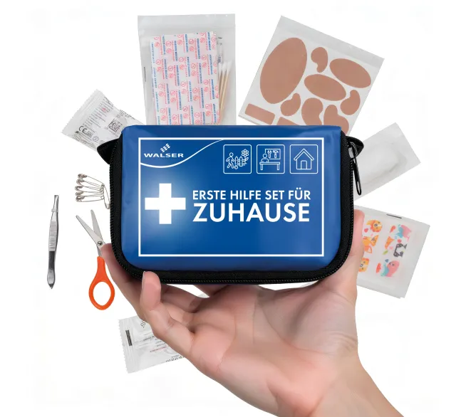 WALSER Erste-Hilfe-Set für Zuhause zur schnellen Versorgung im Notfall