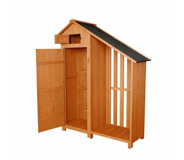 PRESTIGE Werkzeugschrank aus holz mit anbau ca 131 x 54 x 180 cm braun