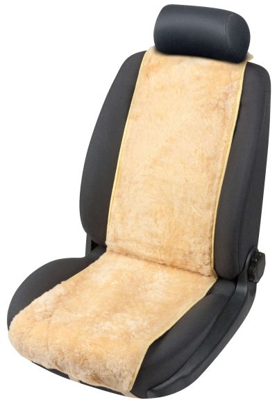 WALSER PKW Sitzauflage aus Lammfell Cosmo, beige, 1 Stück