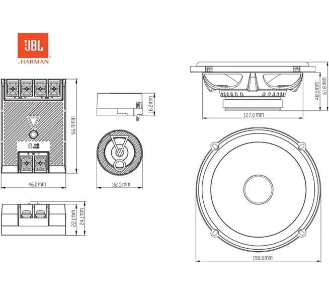 JBL Stage 3 607CF