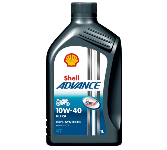 SHELL Zweirad-Motoröl Advance 4T Ultra, 10W-40, 1 Liter