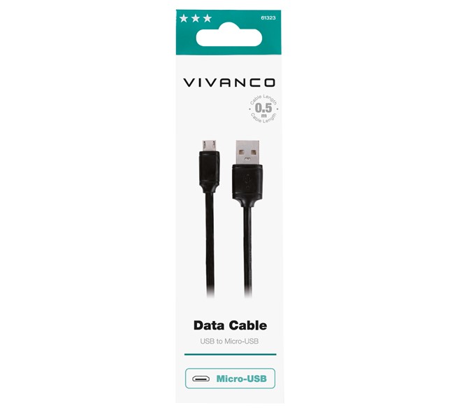 VIVANCO Datenkabel MicroUSB/USB