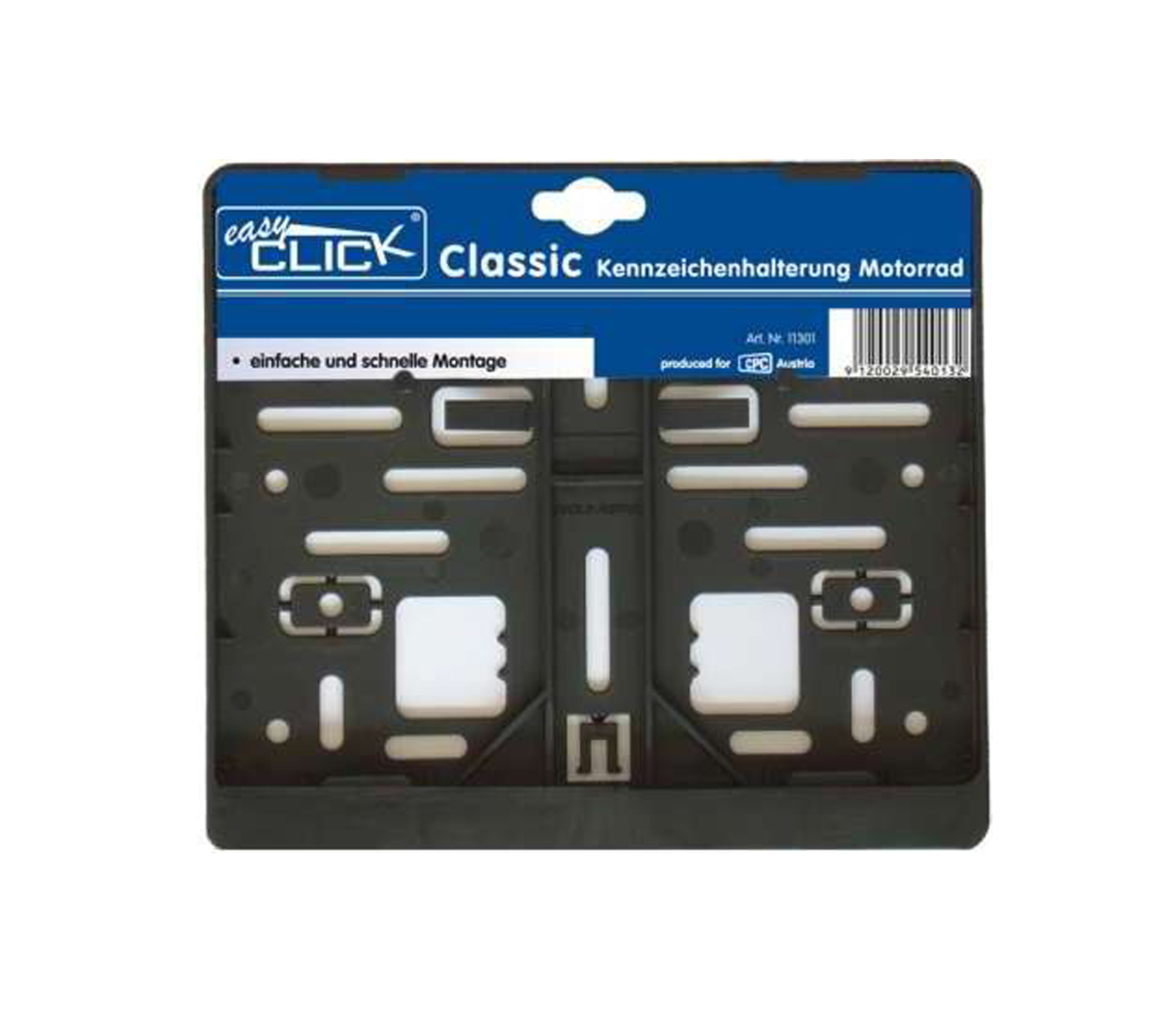 CPC EASY CLICK Kennzeichenhalter Classic Motorrad SB