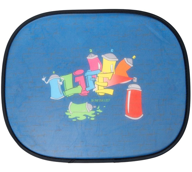walser-sonnenschutz-graffiti-21631481 WALSER Auto-Sonnenblende, 2er Set PKW-Sonnenschutz Graffiti blau