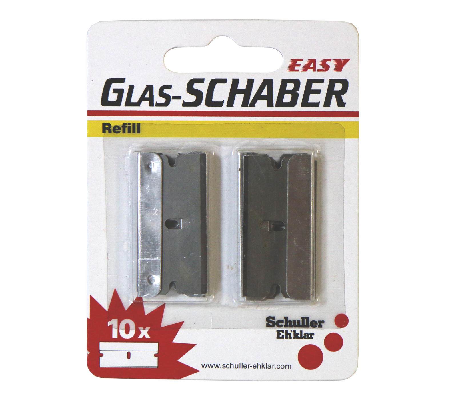 SCHULLER EH KLAR Ersatzklingen für Glasschaber 10 Stk.