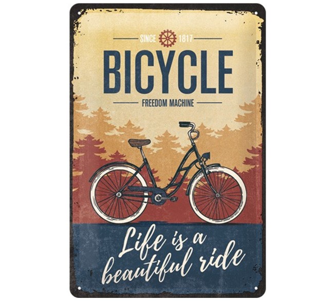Metallschild Bicycle