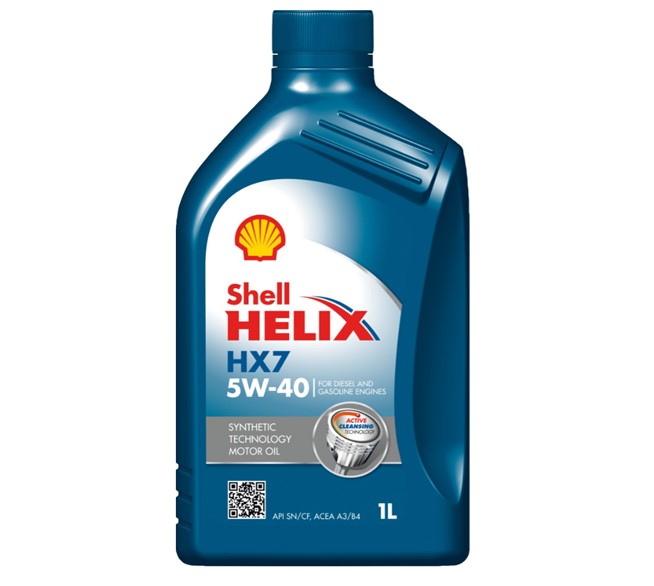 SHELL Helix HX7, 5W-40, 1 Liter