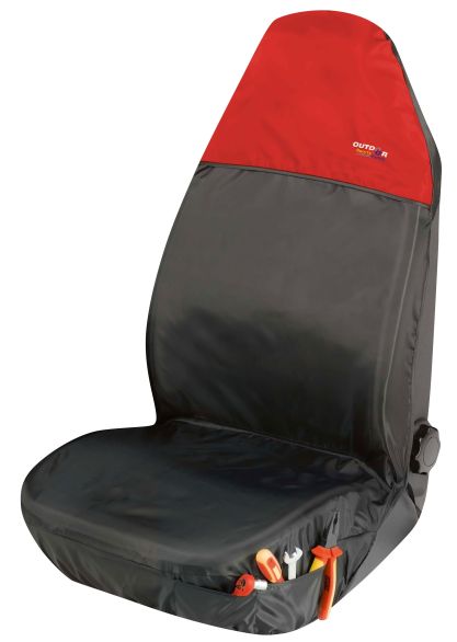 WALSER Auto-Sitzschoner Outdoor Sports, Werkstatt-Schonbezug rot, 1 Stück