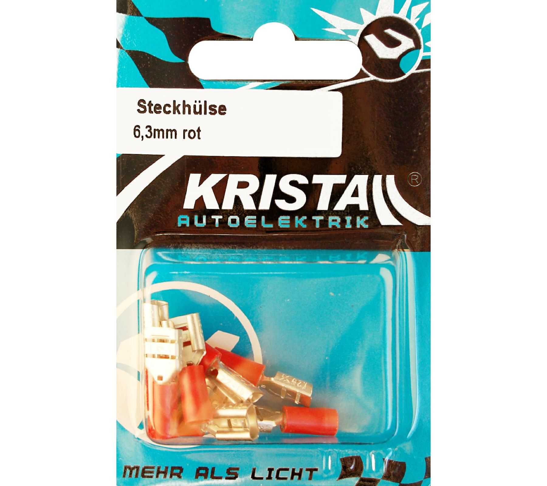 KRISTALL Flachsteckhülse 6,3 mm