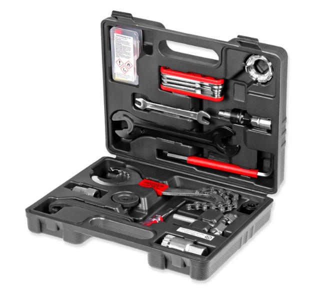 WALTER WERKZEUGE Fahrrad Werkzeugkoffer 18-teilig