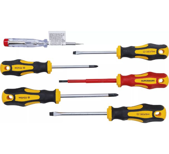 BGS TECHNIC VDE-Elektriker- / Schraubendreher-Satz 6-tlg.