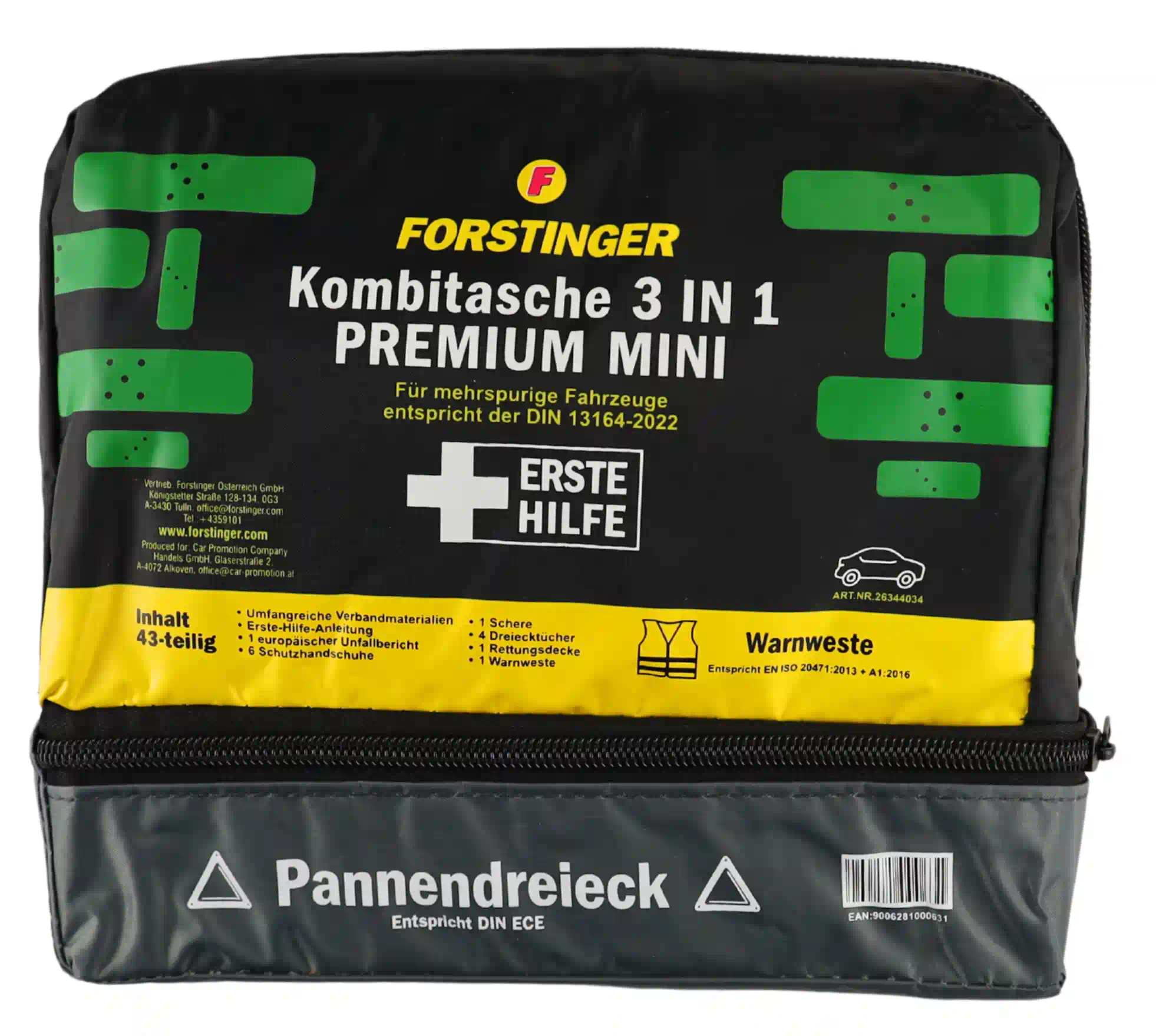 FORSTINGER Verbandtasche PREMIUM 3in1 KOMBI MINI 43-teilig