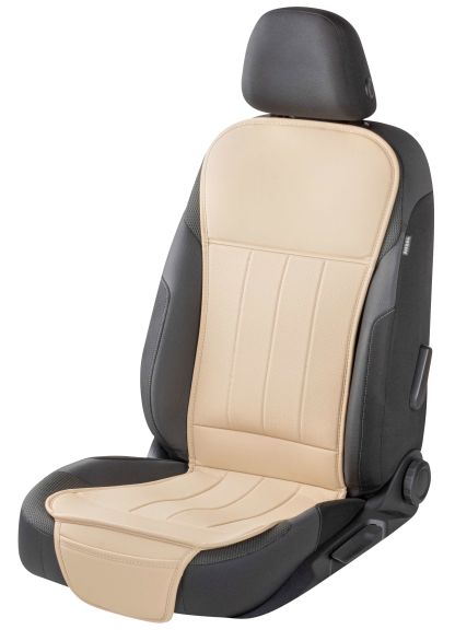 WALSER PKW Sitzauflage Lewis, Auto-Sitzaufleger beige, 1 Stück