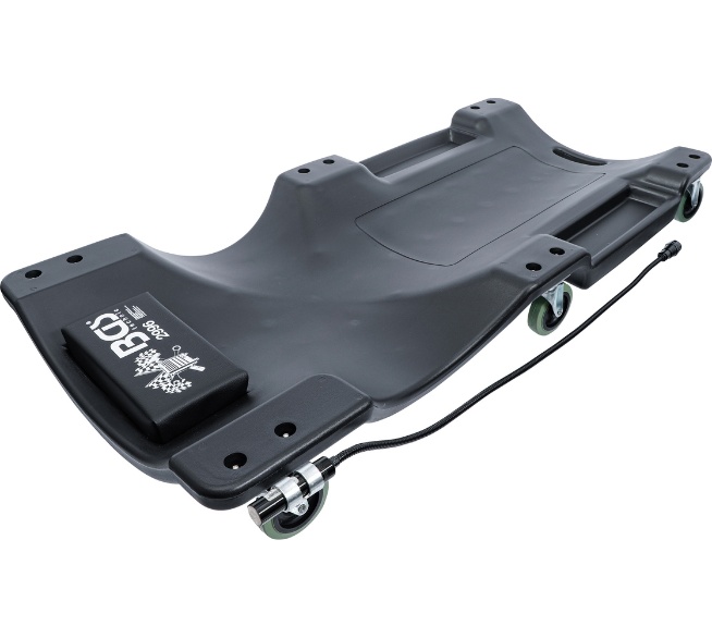 BGS TECHNIC Werkstatt-Rollbrett mit Arbeitslampe 1030 x 500 mm