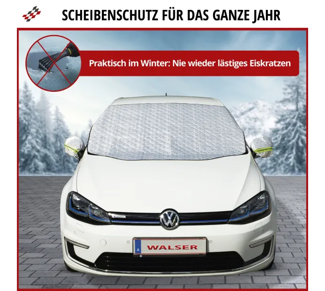 WALSER Thermoscheibenschutz für Frontscheibe gegen Eis, Schnee und Sonne