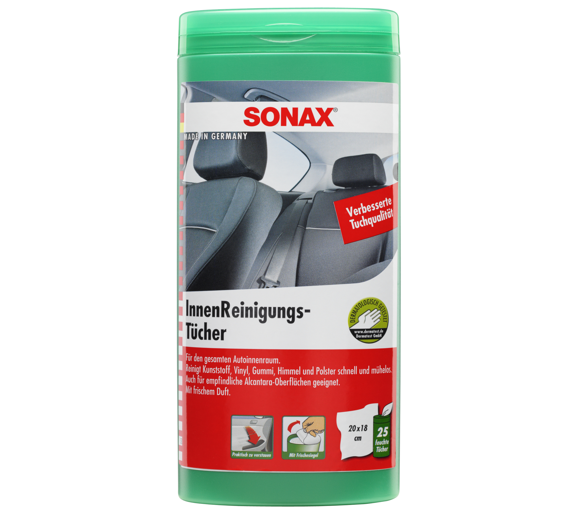 SONAX InnenReinigungsTücher Box mit Orangenduft 25 Stk.