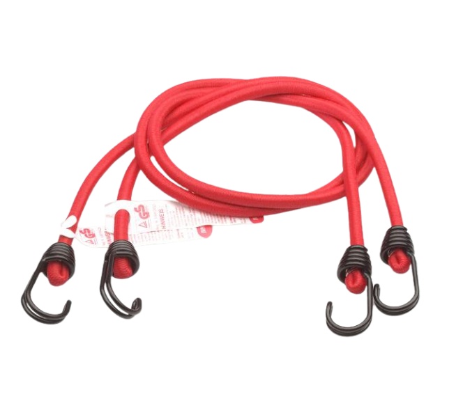 JUMBO Spanngurtset mit Sicherheitshaken rot 100cm 2 Stück