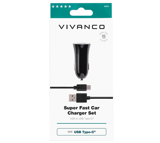 VIVANCO Kfz-Ladeset USB-C