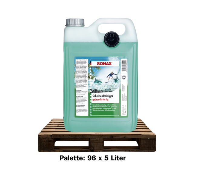 SONAX ScheibenReiniger OceanFresh 1 Palette = 96 x 5 Liter
