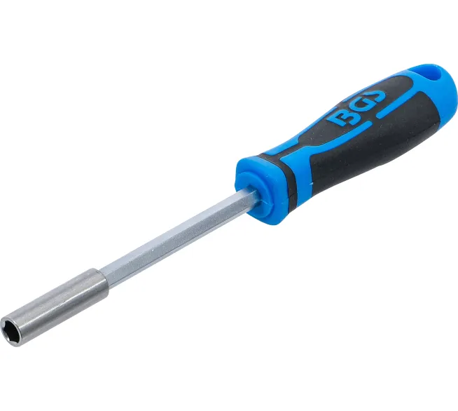 BGS technic Drehgriff für Bits Abtrieb in der Produktansicht, für präzise Schraubarbeiten an Fahrzeugen, Maschinen und Bauteilen.