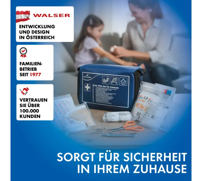 WALSER Erste-Hilfe-Set für Zuhause zur schnellen Versorgung im Notfall