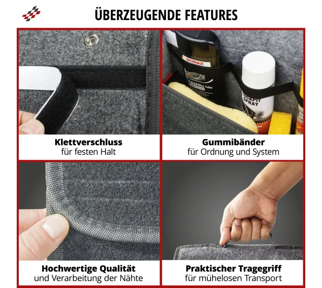 WALSER Toolbag Größe S als kompakte Werkzeugtasche für Auto und Werkstatt